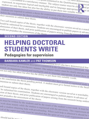 cover image of Helping Doctoral Students Write